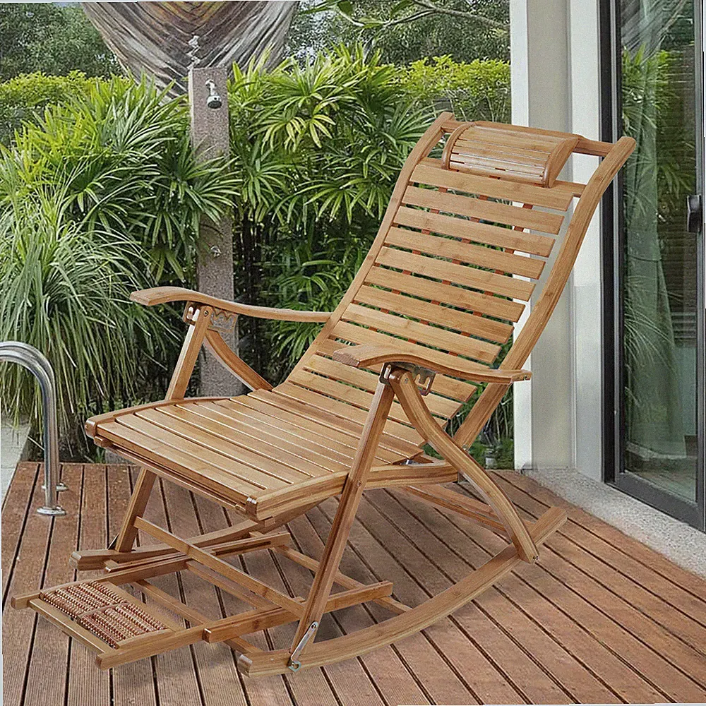 Scientific Outdoor Rocking Chairs Foldable Reclining Zero Gravity Lounge Rocker